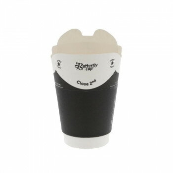 シモジマ HEIKO(ヘイコー) 004535205 バタフライカップ 8オンスホットダブル ブラック 25個【メーカー..