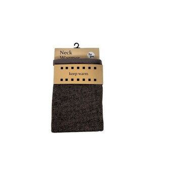 ニットツイード柄/シープボア ネックウォーマー チョコ(4) 002500921【メーカー直送：代金引換不可：同梱不可】【北海道・沖縄・離島は配達不可】