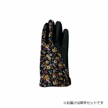 婦人用手袋 羊革コンビ手袋 22cm クロ(6) 001315021【メーカー直送：代金引換不可：同梱不可】【北海道・沖縄・離島は配達不可】