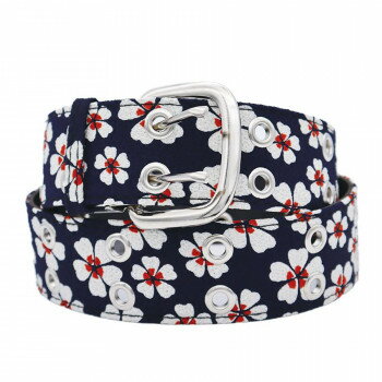 大西賢製販 Ripple 和柄ベルト モダン桜 紺 WB24-08【メーカー直送：代金引換不可：同梱不可】【北海道・沖縄・離島は配達不可】