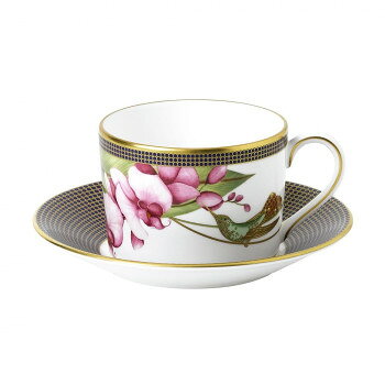 (B) Wedgwood　ウェッジウッド 　ハミングバード ティー カップ＆ソーサー　1056243【メーカー直送：代金引換不可：同梱不可】【北海道・沖縄・離島は配達不可】