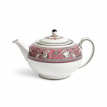 (B) Wedgwood　ウェッジウッド 　フロレンティーン フューシャ ティーポットL　1070798【メーカー直送：代金引換不可：同梱不可】【北海道・沖縄・離島は配達不可】
