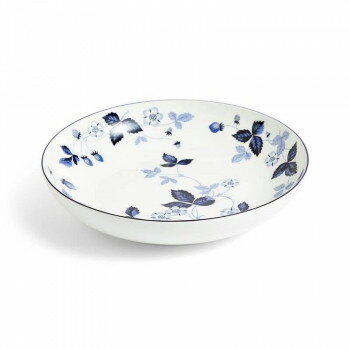 (B) Wedgwood ウェッジウッド ストロベリー インクブルー ボウル24cm 1072188【メーカー直送：代金引換不可：同梱不可】【北海道・沖縄・離島は配達不可】