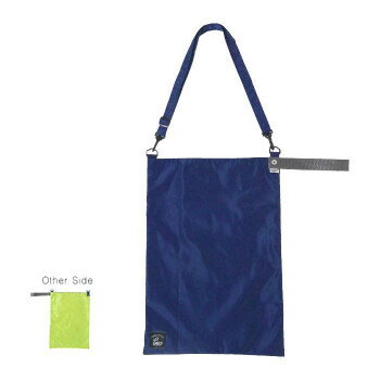 KAKSI(カクシ) ショルダーエコバッグ Lサイズ ネイビー×グリーン SN00085【メーカー直送：代金引換不可：同梱不可】【北海道・沖縄・離島は配達不可】
