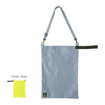 KAKSI(カクシ) ショルダーエコバッグ Lサイズ グレー×イエロー SN00086【メーカー直送：代金引換不可：同梱不可】【北海道・沖縄・離島は配達不可】