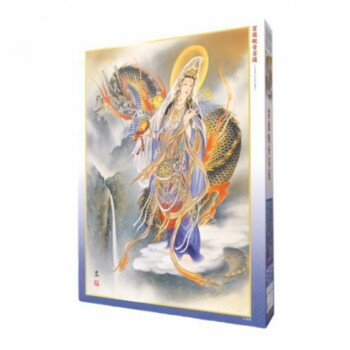 ※パッケージ、デザイン等は予告なく変更される場合があります。※画像はイメージです。商品タイトルと一致しない場合があります。まばゆい光を放ち瑞雲に乗って現れる観音菩薩は、古くから人々の苦悩を救うとして広く信仰されてきました。右手から五穀を蒔き、左手に稲穂を持つ姿は慈愛にあふれ、あらゆる病難や苦しみを祓いのけ限りない豊穣をもたらします。また、龍は天と地を自由に往来できる神仏の化身として崇められ、満願成就の神通力を持つと言われています。観音菩薩と龍神が秘める霊力が一体となって、開運招福に絶大な力を発揮することでしょう。※画面表示のため、実物の色と多少異なることをご了承下さい。※額は付属しません。サイズ仕上がりサイズ:約75×50cm個装サイズ：37.5×26.9×5.5cm重量約860g個装重量：880g素材・材質紙仕様ピース数:1000ピース(C)小妻 要付属品のり、スポンジ生産国日本広告文責:株式会社ホームセンターセブンTEL:0978-33-2811※パッケージ、デザイン等は予告なく変更される場合があります。※画像はイメージです。商品タイトルと一致しない場合があります。fk094igrjs