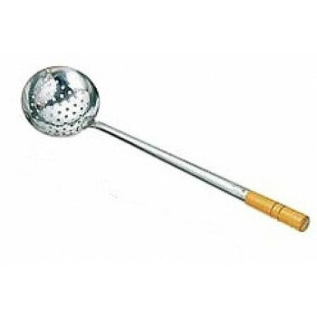 カンダ・18-0中華お玉・穴明・大・050016【メーカー直送：代金引換不可：同梱不可】【北海道・沖縄・離島は配達不可】