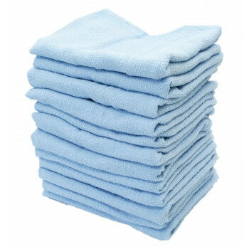 カラータオル(総パイル) 200匁 ブルー 12枚入 379352【メーカー直送：代金引換不可：同梱不可】【北海道・沖縄・離島は配達不可】