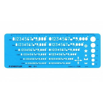 ステッドラー テンプレート 数字定規 ST982151【メーカー直送：代金引換不可：同梱不可】【北海道・沖縄・離島は配達不可】