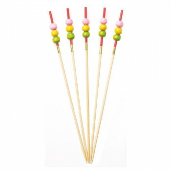 萬洋 3色だんご串 12cm50本入 18-363B【メーカー直送：代金引換不可：同梱不可】【北海道・沖縄・離島..