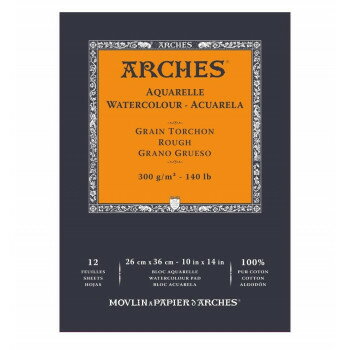 マルマン アルシュ パッド 300g 荒目 260×360mm 1795103【メーカー直送：代金引換不可：同梱不可】【北海道・沖縄・離島は配達不可】