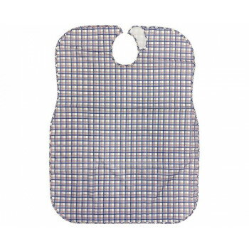 大人用食事用エプロン 070-560026-00 格子柄ネイビー 447760 E1683【メーカー直送：代金引換不可：同梱不可】【北海道・沖縄・離島は配達不可】
