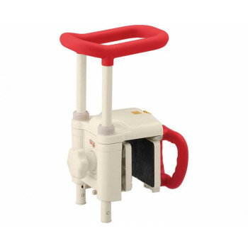 安寿 高さ調節付浴槽手すり UST-130N 536-612 レッド 307676 S0648【メーカー直送：代金引換不可：同梱不可】【北海道・沖縄・離島は配達不可】