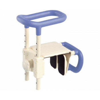 安寿 高さ調節付浴槽手すり UST-165W 536-611 ブルー 258331 S0432【メーカー直送：代金引換不可：同梱不可】【北海道・沖縄・離島は配達不可】