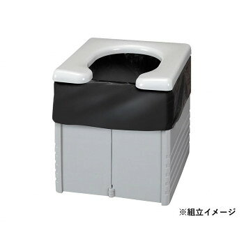 ※パッケージ、デザイン等は予告なく変更される場合があります。※画像はイメージです。商品タイトルと一致しない場合があります。折りたたみ式で組立簡単。水洗いできて、丈夫な簡易トイレ。凝固剤1袋で約600ccの尿を吸収。汚れた場合は水洗いができます。介護の現場や災害時、活躍できる簡易トイレです。本体を広げて便座を乗せるだけ。簡単設計で急な時もすぐに組み立てができます。本体にゴムキャップが付いていますので、床を傷めません。サイズ幅32×奥行34×高さ37cm個装サイズ：40.3×34.9×8.9cm重量2.27kg個装重量：2560g素材・材質便座・本体・補強板:ポリプロピレン、ゴムキャップ:エラストマー、凝固剤:高分子ポリマー、汚物袋:ポリエチレン仕様最大使用者体重:約150kgセット内容便座、本体、補強板、凝固剤(10袋)、汚物袋(10枚)生産国日本広告文責:株式会社ホームセンターセブンTEL:0978-33-2811※パッケージ、デザイン等は予告なく変更される場合があります。※画像はイメージです。商品タイトルと一致しない場合があります。fk094igrjs