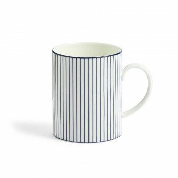 (B) Wedgwood　ウェッジウッド 　ジオブルー マグ ピンストライプホワイト　1079127【メーカー直送：代金引換不可：同梱不可】【北海道・沖縄・離島は配達不可】