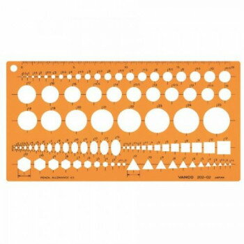 ※パッケージ、デザイン等は予告なく変更される場合があります。※画像はイメージです。商品タイトルと一致しない場合があります。裏返してご使用になれば、インキが滲まないテーパーエッジ付です。サイズ115×225×0.75mm個装サイズ：25.3×11.9×1cm重量15g個装重量：28g素材・材質耐衝撃アクリル樹脂(PMMA)仕様円、楕円/35度16′、正方形、正三角形、正六角形生産国日本広告文責:株式会社ホームセンターセブンTEL:0978-33-2811※パッケージ、デザイン等は予告なく変更される場合があります。※画像はイメージです。商品タイトルと一致しない場合があります。fk094igrjs