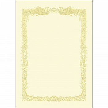 タカ印 OA賞状用紙 クリーム B5判 横書用 100P 10-1158 100枚【メーカー直送：代金引換不可：同梱不可】【北海道・沖縄・離島は配達不可】