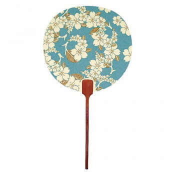 日本製(MADE IN JAPAN) うちわ 南の風 (青) 2513【メーカー直送：代金引換不可：同梱不可】【北海道・沖縄・離島は配達不可】