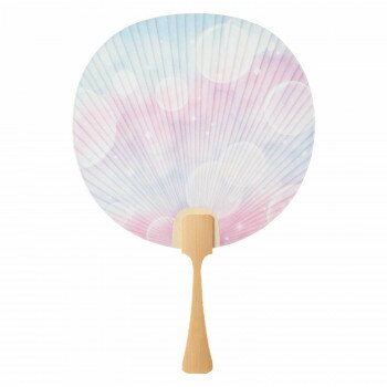 日本製(MADE IN JAPAN) うちわ ゆめいろ (泡) 2657【メーカー直送：代金引換不可：同梱不可】【北海道・沖縄・離島は配達不可】