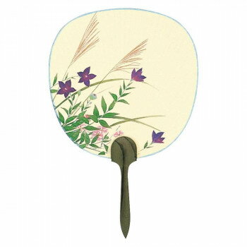 日本製(MADE IN JAPAN) うちわ 都の風 (秋草) 2721【メーカー直送：代金引換不可：同梱不可】【北海道・沖縄・離島は配達不可】