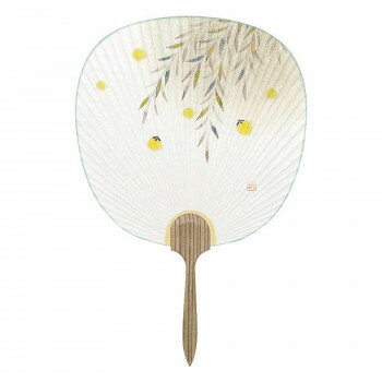 日本製(MADE IN JAPAN) うちわ つゆ草 (ほたる) 2724【メーカー直送：代金引換不可：同梱不可】【北海道・沖縄・離島は配達不可】