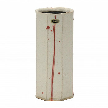Buddhist Instruments - 心春(こはる) 信楽焼花瓶 6号 赤流し(YH257RD) 32x466K200072【メーカー直送：代金引換不可：同梱不可】【北海道・沖縄・離島は配達不可】