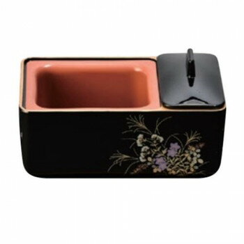 慈愛(じあい)香炉 黒(フチ金) 蒔絵 鉄仙 3401000226021【メーカー直送：代金引換不可：同梱不可】【北..