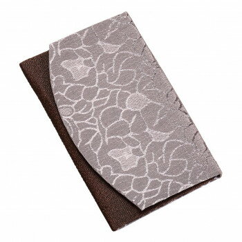 ローズジャガード念珠入れ ブラウンベージュ 747000J900042【メーカー直送：代金引換不可：同梱不可】..