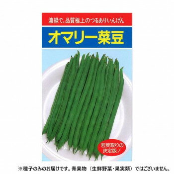 小林種苗 インゲン種子 オマリー 7 1dl【メーカー直送：代金引換不可：同梱不可】【北海道・沖縄・離島は配達不可】