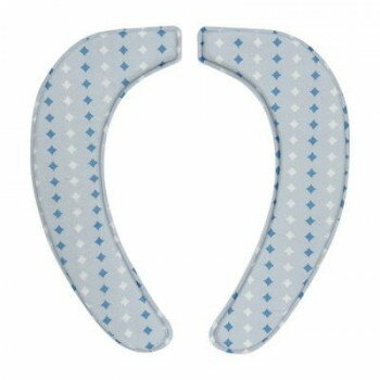 スミカ やわさら便座クッション ダイヤ ブルー ヨコズナクリエーション【メーカー直送：代金引換不可：..