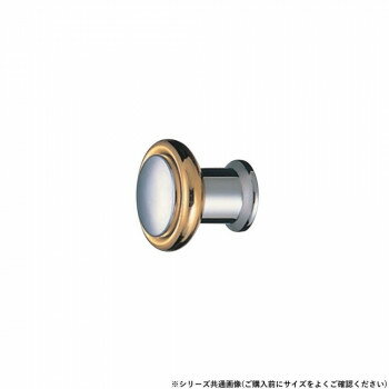 シロクマ シャモニツマミ 25φ クローム/純金 KB-50【メーカー直送：代金引換不可：同梱不可】【北海道・沖縄・離島は配達不可】