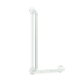 シロクマ どこでも手すりディンプルL形 アイボリ BR-281 600×400【メーカー直送：代金引換不可：同梱不可】【北海道・沖縄・離島は配達不可】