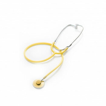 FOCAL(フォーカル)　ナーススコープ　シングルヘッド聴診器　外バネ式　アルミヘッド　イエロー　FC-200【メーカー直送：代金引換不可：同梱不可】【北海道・沖縄・離島は配達不可】