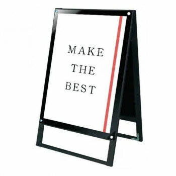 Whiteboard, Blackboard Goods - TOKISEI 常磐精工 ブラックポスター用スタンド看板 A1両面ブラック BPSSK-A1RB【メーカー直送：代金引換不可：同梱不可】【北海道・沖縄・離島は配達不可】