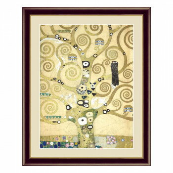 Mirror - GUSTAV KLIMT(グスタフ クリムト)F6号 生命の樹 skG4-BM073F6【メーカー直送：代金引換不可：同梱不可】【北海道・沖縄・離島は配達不可】