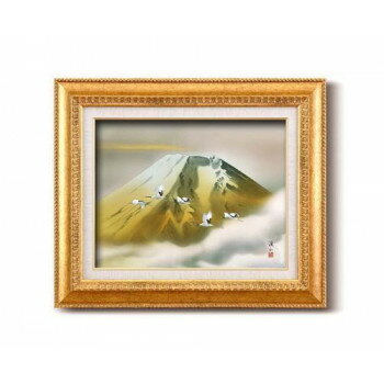 伊藤渓山 日本画額F6金 13340・金富士【メーカー直送：代金引換不可：同梱不可】【北海道・沖縄・離島は配達不可】