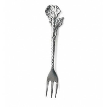Fork - ブラスカトラリー フラワー ポピー フォーク シルバー KI050430【メーカー直送：代金引換不可：同梱不可】【北海道・沖縄・離島は配達不可】