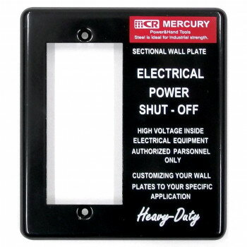 マーキュリー ワイドスイッチプレート ブラック ME049605【メーカー直送：代金引換不可：同梱不可】【北海道・沖縄・離島は配達不可】