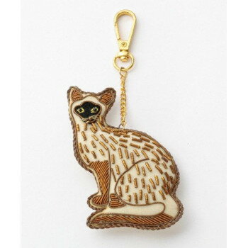 東京かんかん ザリ刺繍キーホルダー ネコ M21-1128【メーカー直送：代金引換不可：同梱不可】【北海道・沖縄・離島は配達不可】