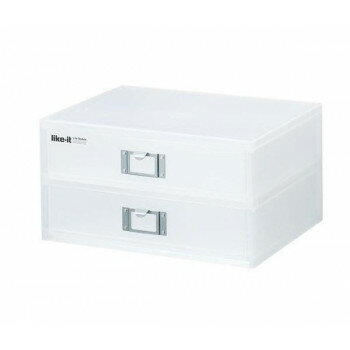 吉川国工業所 A4ファイルユニットR2段 MX-52R ホワイト【メーカー直送：代金引換不可：同梱不可】【北海道・沖縄・離島は配達不可】