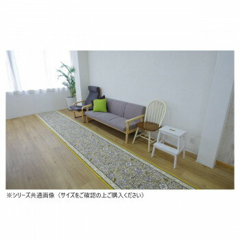 Door Mats - ボタニレル 廊下敷きマット(抗菌防臭 吸水速乾) 日本製 65×540cm イエロー【メーカー直送：代金引換不可：同梱不可】【北海道・沖縄・離島は配達不可】