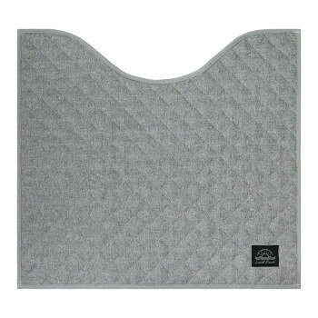 Toilet Mats - オカトー Laid Back(レイドバック) トイレマット 55×60cm デニムグレー【メーカー直送：代金引換不可：同梱不可】【北海道・沖縄・離島は配達不可】