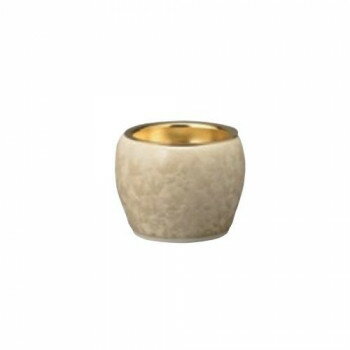 Buddhist Altar Ritual Articles - 京都 花結晶II 仏器 清水焼 淡黄 321n00t800072【メーカー直送：代金引換不可：同梱不可】【北海道・沖縄・離島は配達不可】