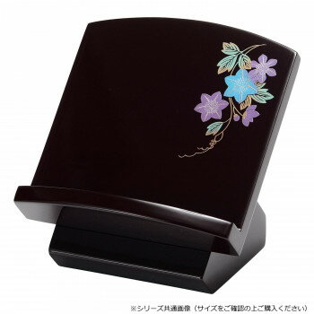 座り見台 (木製) 3.5寸 タメ 蒔絵 鉄仙 5802351226031【メーカー直送：代金引換不可：同梱不可】【北海道・沖縄・離島は配達不可】