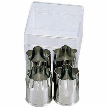 タイガークラウン Pケース入 野菜抜型 4P 大 528【メーカー直送：代金引換不可：同梱不可】【北海道・沖縄・離島は配達不可】