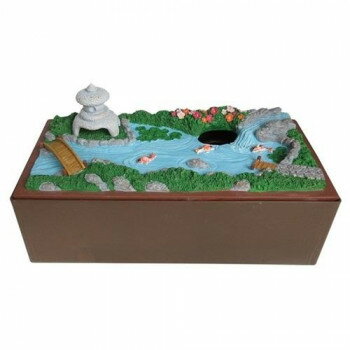 音だしティッシュケース 日本庭園 RH-427【メーカー直送：代金引換不可：同梱不可】【北海道・沖縄・離..