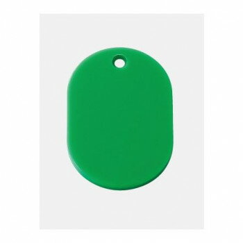 ユニット 小判札45×30 緑 100枚組 877-604【メーカー直送：代金引換不可：同梱不可】【北海道・沖縄・離島は配達不可】