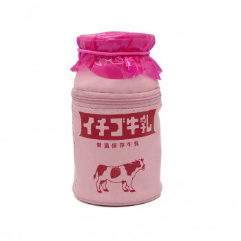 アルタ みみちゃん堂　牛乳瓶ポーチ イチゴ AR0819193【メーカー直送：代金引換不可：同梱不可】【北海道・沖縄・離島は配達不可】