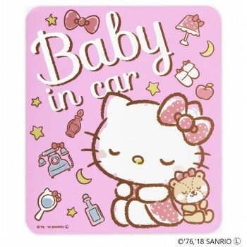樂天商城 - 東洋マーク製作所　バイク・カーステッカー　BABY IN CAR HELLO KITTY　LCS-593【メーカー直送：代金引換不可：同梱不可】【北海道・沖縄・離島は配達不可】